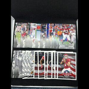 2020 Leaf Draft Football 42 Card Base/Insert Lot - Unsorted